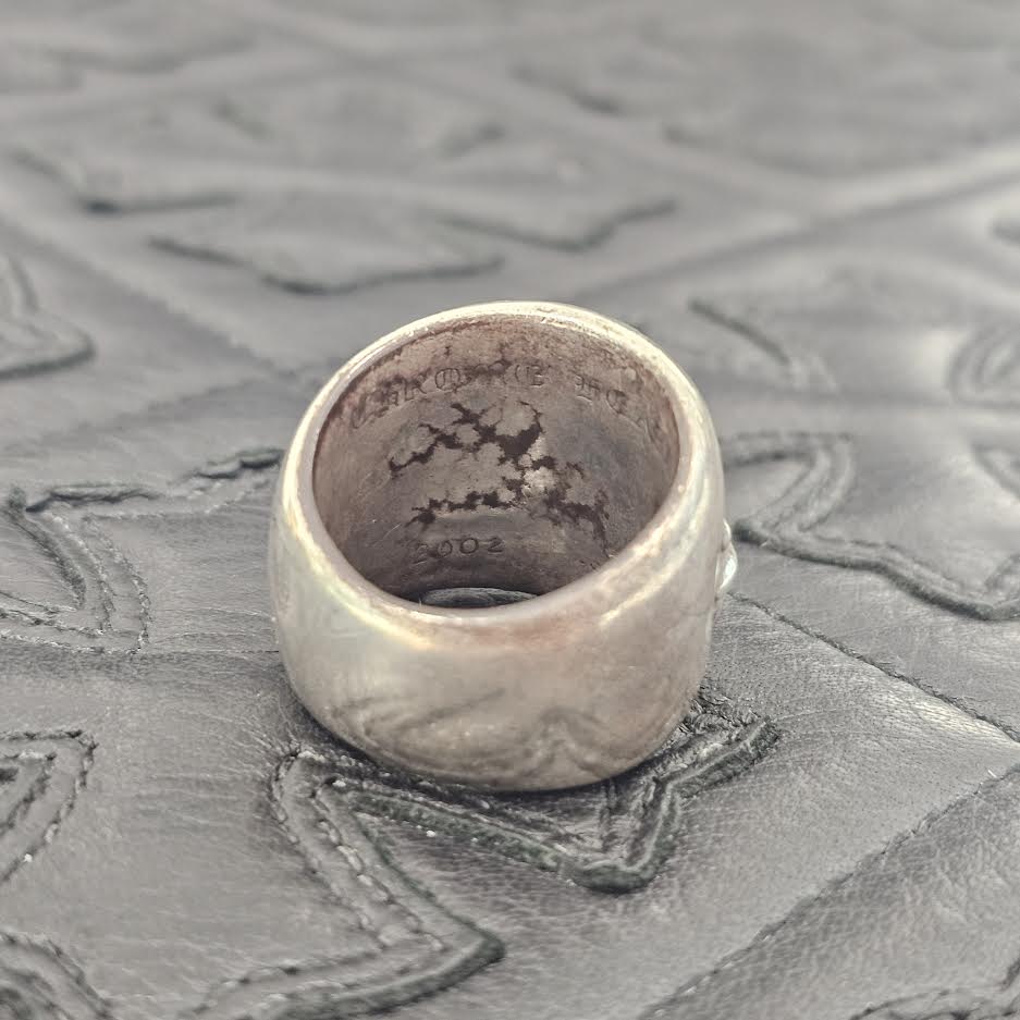 CHROME HEARTS Classic Oval Cross Ring 1 Diamond Size 25号 クロム
