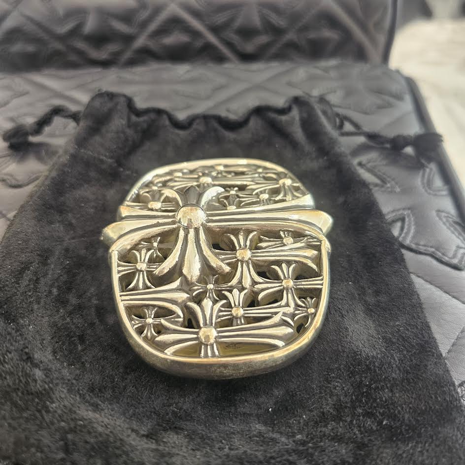 CHROME HEARTS 1.5 Cemetery Cross Silver Buckle クロムハーツ 1.5 セメタリークロス シルバー バックル