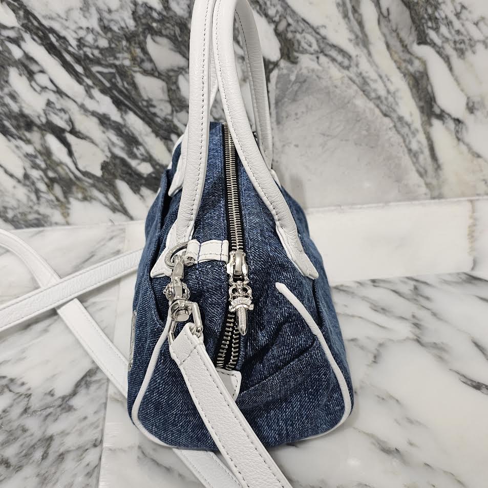 CHROME HEARTS MOCHITA Denim Handle Bag クロムハーツ MOCHITA デニム ハンドバッグ ショルダーバッグ