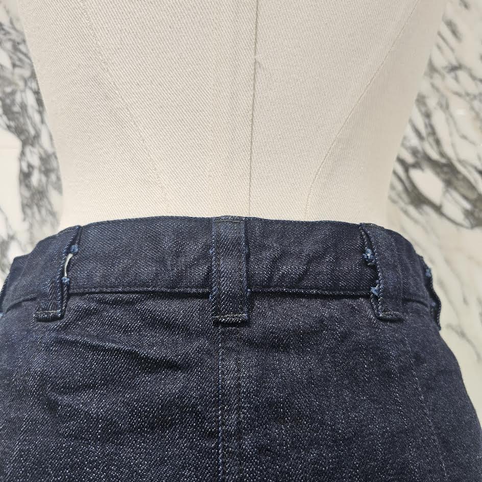 CHROME HEARTS Cross Ball Button Denim Skirt Size S クロムハーツ クロスボールボタン デニムスカート サイズS