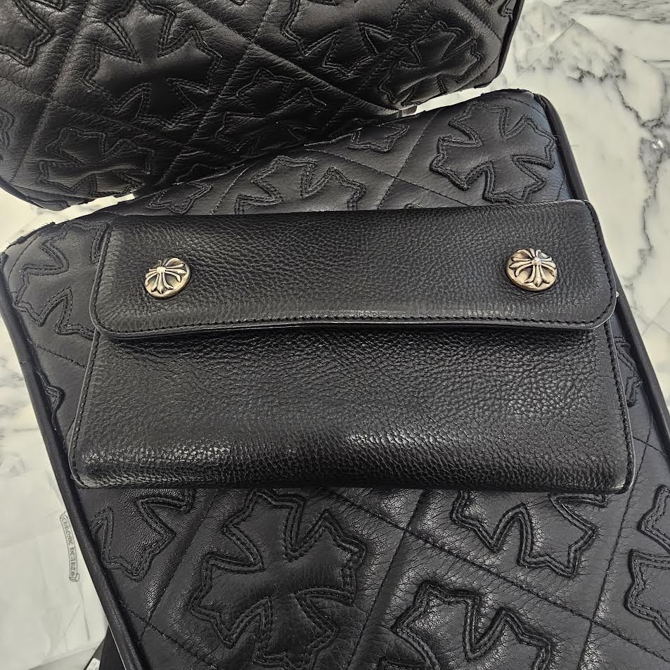 CHROME HEARTS Wave Cross Ball Wallet クロムハーツ ウェーブ クロスボール ウォレット