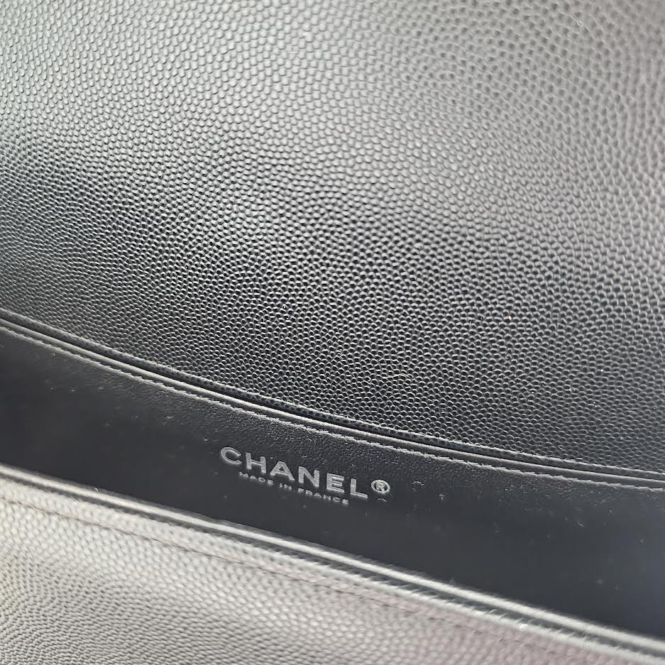 CHANEL 2024 Cruise BOY CHANEL Coco Mark Caviar Skin Leather Shoulder Bag A67086 シャネル 2024クルーズ ボーイシャネル ココマーク キャビアスキン レザーショルダーバッグ