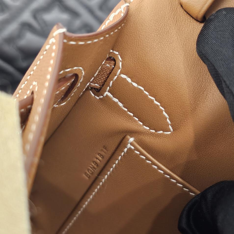 HERMES Kelly "Elan" Brown/Gold Shoulder Bag B刻印 エルメス ケリー "エラン" ブラウン/ゴールド ショルダーバッグ B刻印