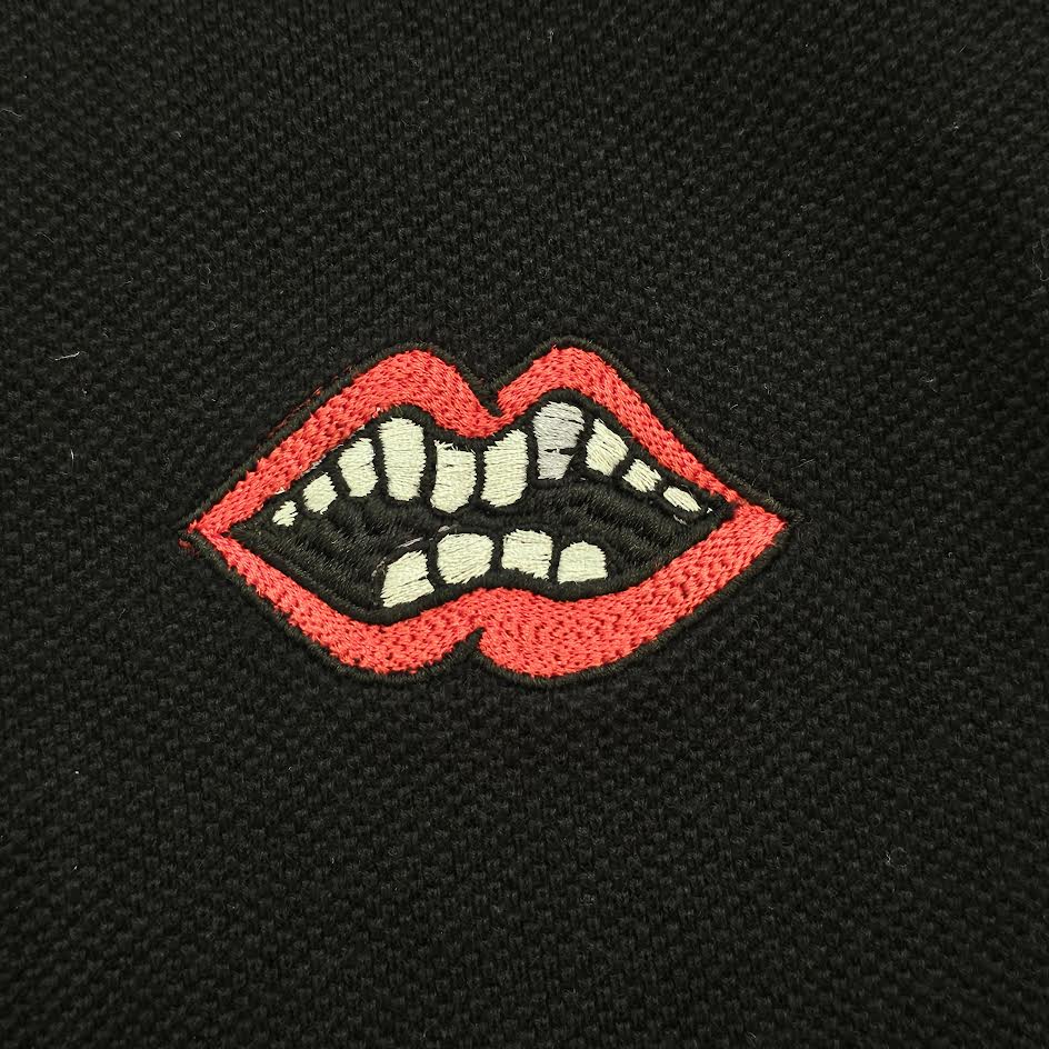 CHROME HEARTS × MATTY BOY Cross Ball Button Chomper Embroidery Polo Shirt Size XL クロムハーツ × マッティボーイ クロスボールボタン チョンパー刺繍 ポロシャツ サイズXL