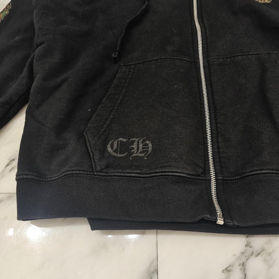 CHROME HEARTS Camo Horseshoe Zip Up Hoodie Size S クロムハーツ
