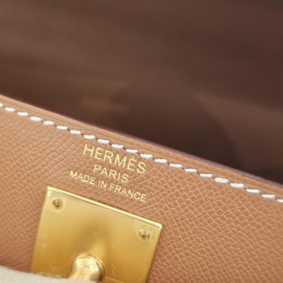HERMES Kelly "Elan" Brown/Gold Shoulder Bag B刻印 エルメス ケリー "エラン" ブラウン/ゴールド ショルダーバッグ B刻印