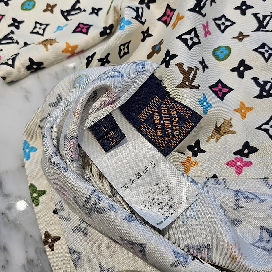 LOUIS VUITTON × Tyler, The Creator 2024AW Monogram Print Silk Shirts Shorts Set Up 1AFQ25 Size L & 48 ルイヴィトン × タイラー・ザ・クリエイター モノグラムプリント シルク シャツ ショーツ セットアップ サイズL&48