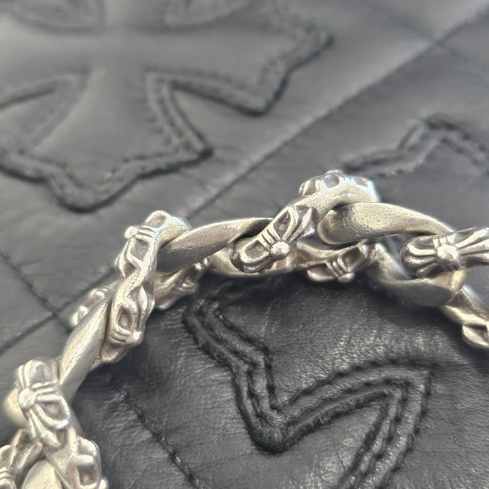 CHROME HEARTS Fancy Cross Wallet Chain Short 2 Clip クロムハーツ ファンシークロス ウォレットチェーン ショート 2クリップ シルバー925