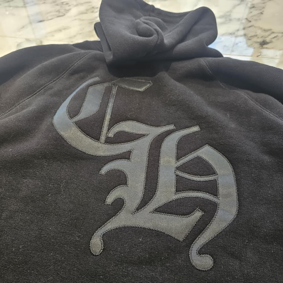 CHROME HEARTS 2025SS Y NOT Cemetery Cross Applique Embroidery Pullover Hoodie Size XL クロムハーツ ワイノット セメタリークロス アップリケ刺繡 プルオーバーフーディ サイズXL