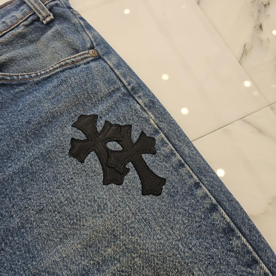 CHROME HEARTS × Levi's Body VNTG Cross Leather Patch Jeans Size 32 クロムハーツ × リーバイスボディ ヴィンテージ クロスレザーパッチ ジーンズ デニムパンツ サイズ32