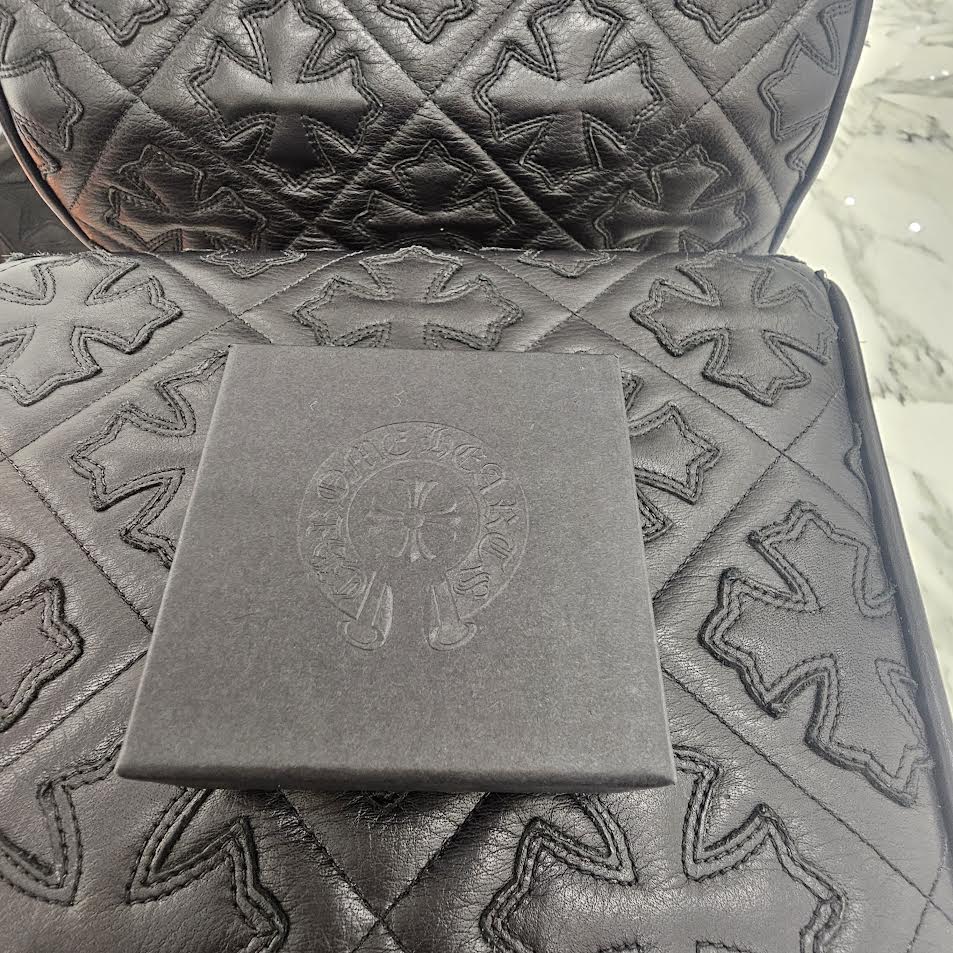 CHROME HEARTS 18K WG Safety Pin Pave Ruby Twist Chain Necklace 18 Inch クロムハーツ 18K ホワイトゴールド セーフティンピン パヴェルビー ツイストチェーン ネックレス サイズ18インチ