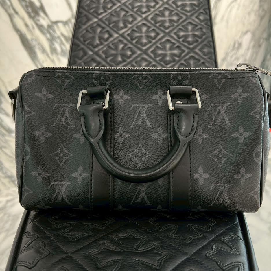 LOUIS VUITTON Keepall Bandouliere 25 Monogram Eclipse M46271 ルイヴィトン キーポル バンドリエール 25 モノグラム エクリプス
