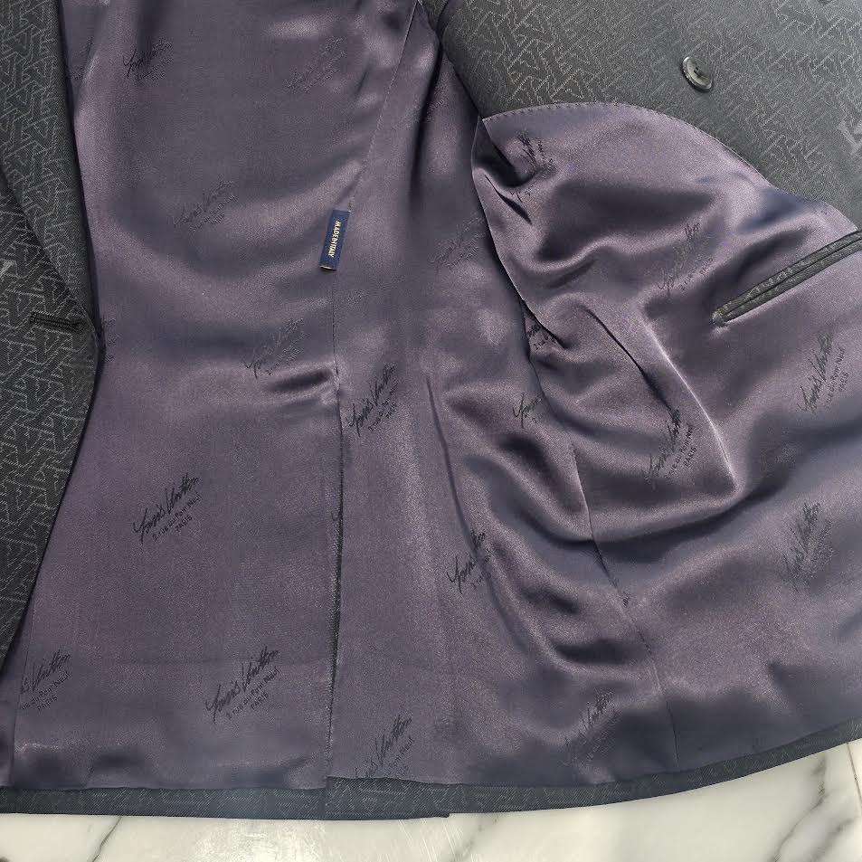 LOUIS VUITTON 2024SS Double Breasted Wool Pont Neuf Suit Jacket Size 48 ルイヴィトン ダブルブレステッド ウールポンヌフ スーツジャケット サイズ48