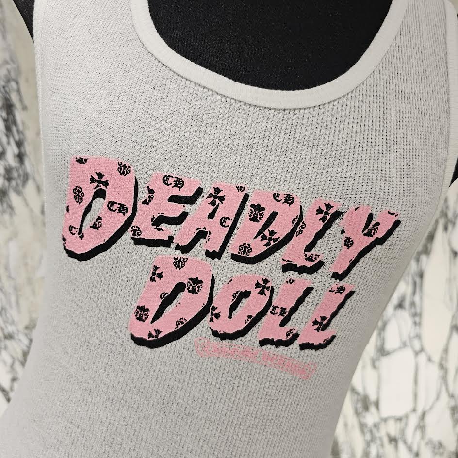 CHROME HEARTS × Deadly Doll Tank Top Dress Size XL クロムハーツ × デッドリードール タンクトップ ワンピース サイズXL