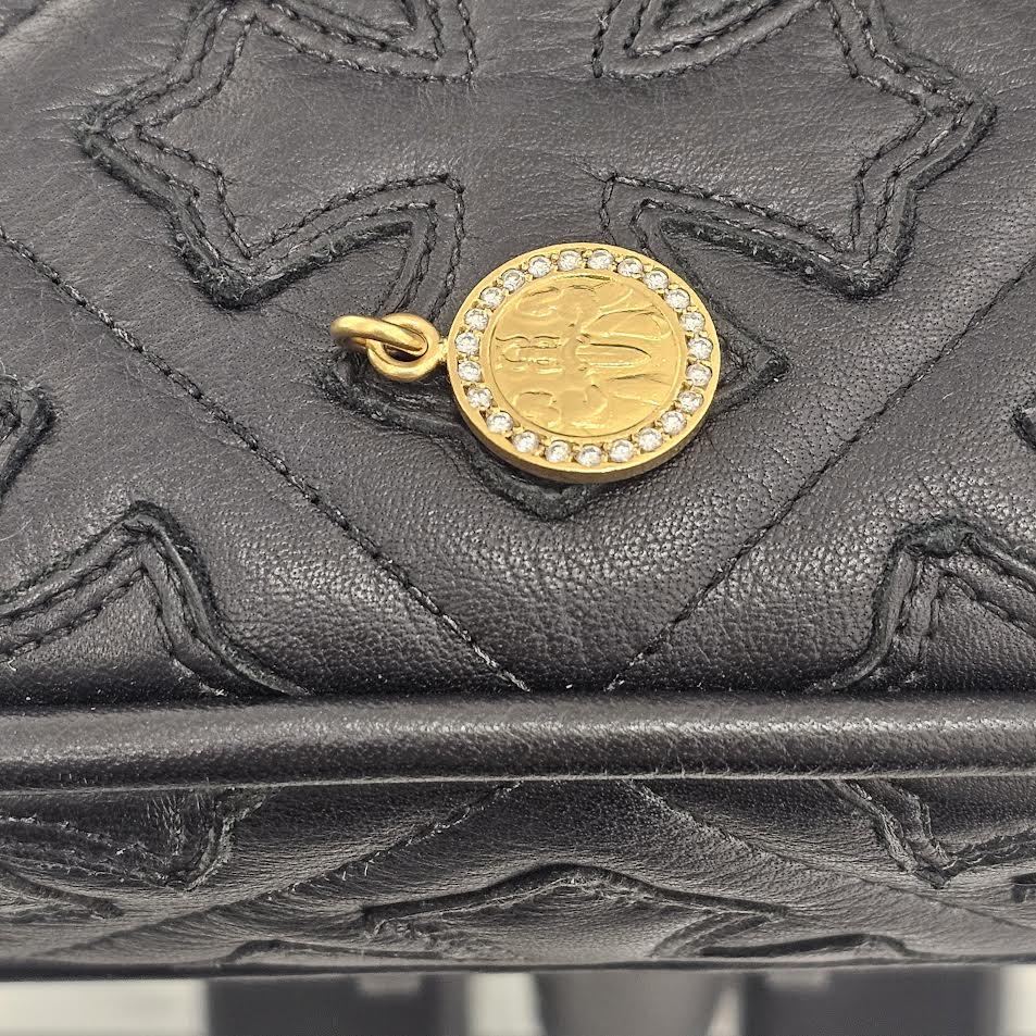 CHROME HEARTS 22K ANGEL MEDAL Pave Diamond Pendant Top クロムハーツ 22K エンジェル メダル パヴェ ダイヤモンド ペンダントトップ