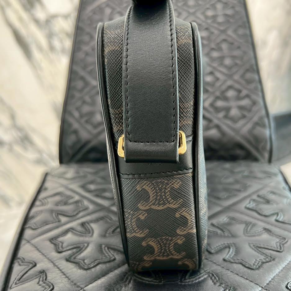 CELINE Medium Messenger Bag / Triomphe Canvas 194502CIM セリーヌ ミディアム メッセンジャーバッグ / トリオンフキャンバス