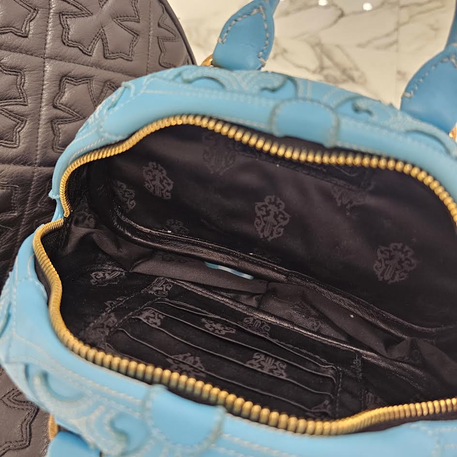 CHROME HEARTS Tiny GYM Cemetery Cross Patch Hand Bag クロムハーツ タイニージム セメタリークロスパッチ ハンドバッグ