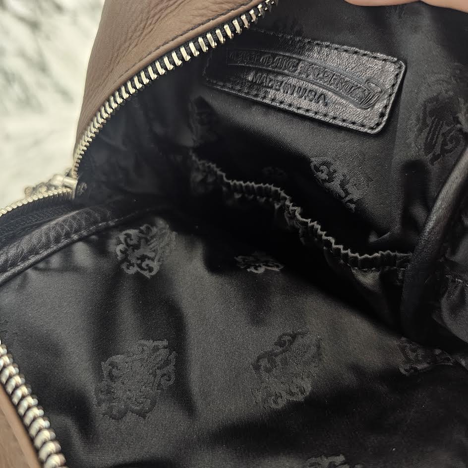 CHROME HEARTS TAKAMINI 3 Cemetery Cross Patch Leather Shoulder Bag クロムハーツ タカミニ 3セメタリー クロスパッチ レザー ショルダーバッグ