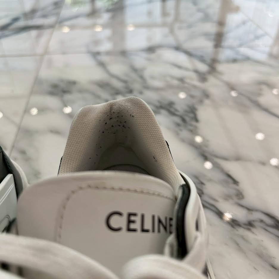 CELINE 2023SS CT 07 Race Up Leather Sneakers 353143840C.010K Size 41 セリーヌ CT 07 レースアップ レザースニーカー サイズ41
