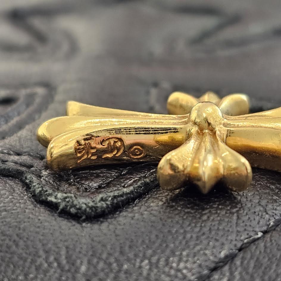 CHROME HEARTS 22K Tiny Fat Cross Pave Diamond Pendant Top クロムハーツ 22K タイニーファットクロス パヴェダイヤモンド ペンダントトップ