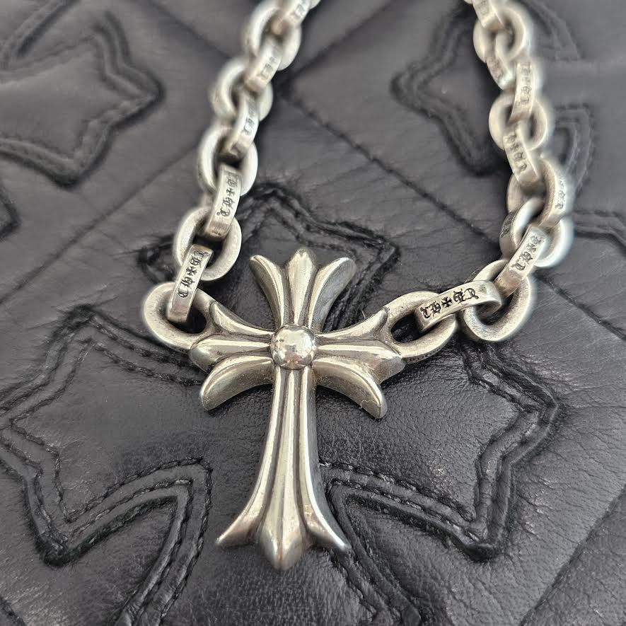 CHROME HEARTS Large Paper Chain Tiny CH Cross NE Necklace クロム