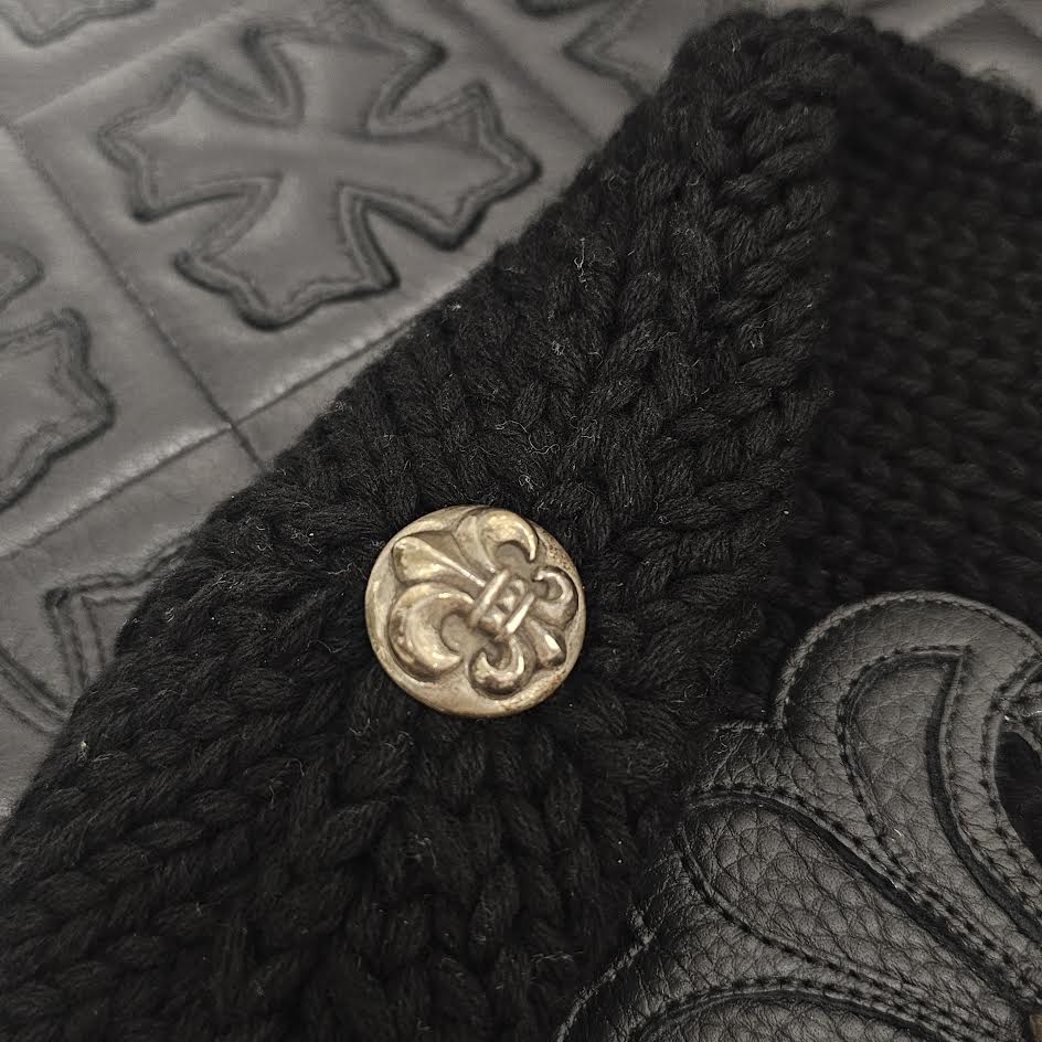 CHROME HEARTS Cashmere Silver BS Flare Cross Patch Beanie Size ONE SIZE（53-60）クロムハーツ カシミヤ シルバー BSフレア クロスパッチ ビーニーサイズ ONE SIZE（53-60）