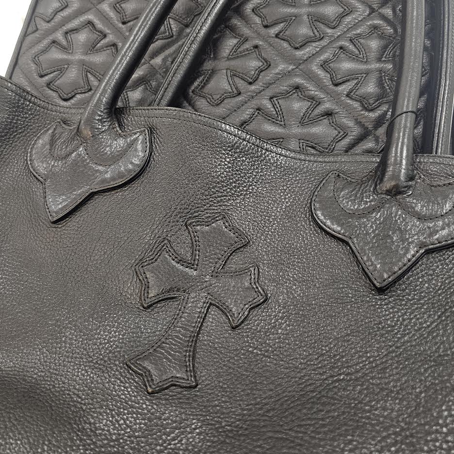 CHROME HEARTS 1 Cross Leather Patch FS Tote Bag クロムハーツ 1クロス レザーパッチ FS トートバッグ
