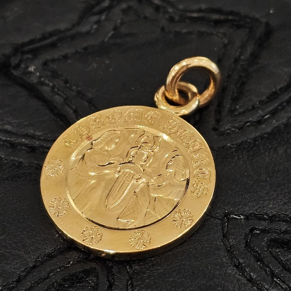 CHROME HEARTS 22K ANGEL MEDAL Charm クロムハーツ 22K エンジェルメダル チャーム