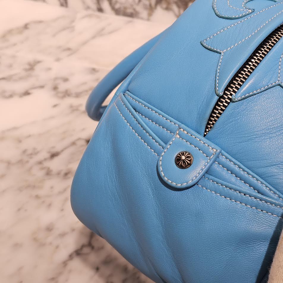 CHROME HEARTS Tiny GYM Cemetery Cross Patch Hand Bag クロムハーツ タイニージム セメタリークロスパッチ ハンドバッグ ジムバッグ