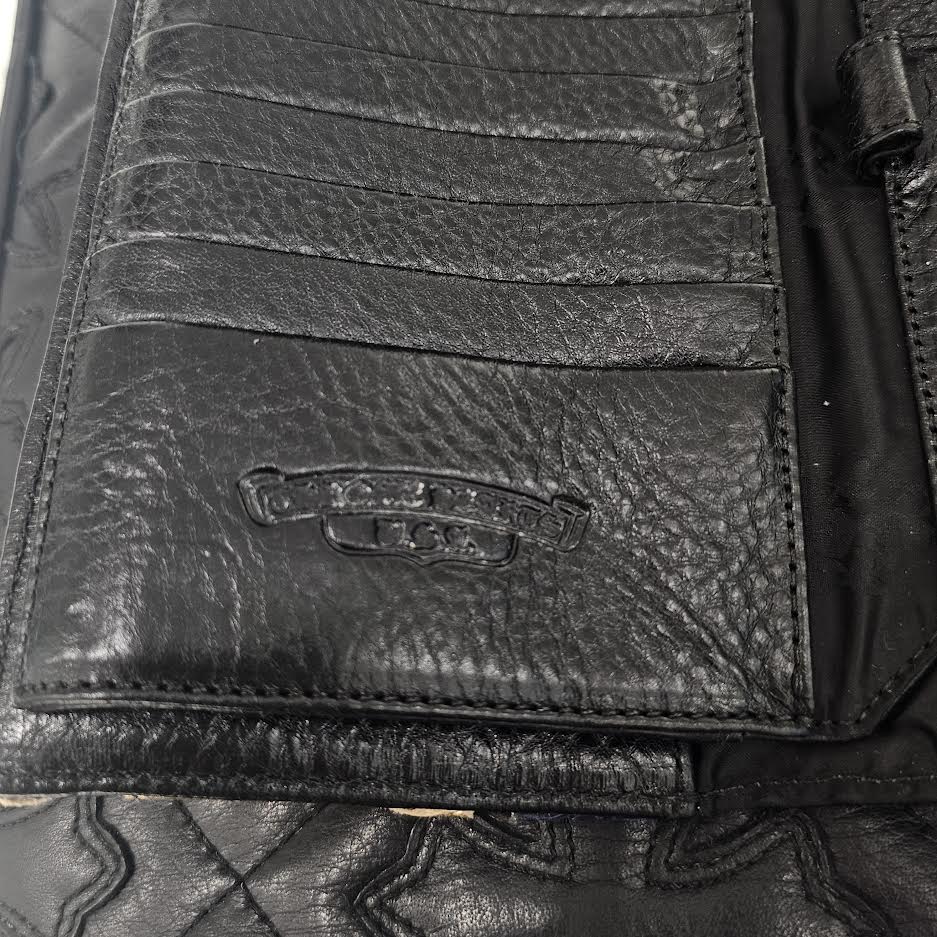 CHROME HEARTS Multi Color Leather Cross Patch Wave Wallet クロムハーツ マルチカラー レザークロスパッチ ウェーブウォレット