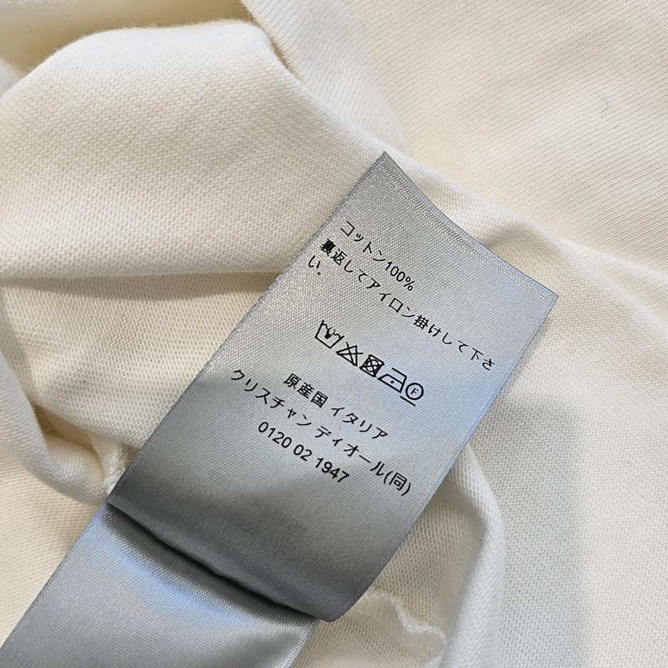 DIOR 2024AW Handwritten 1947 Cotton Jersey T-Shirt 493J696F0554 Size L ディオール ハンドリットゥン 1947 コットンジャージー Tシャツ