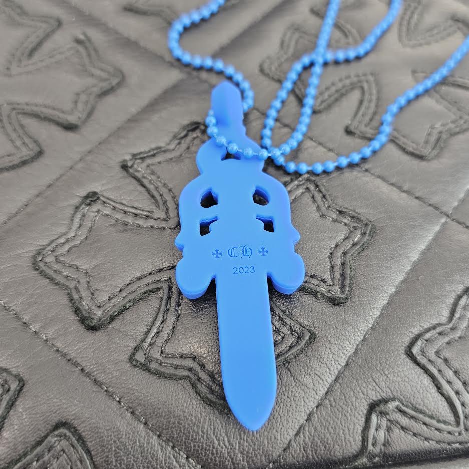 CHROME HEARTS Large Dagger Silicon Rubber Necklace クロムハーツ