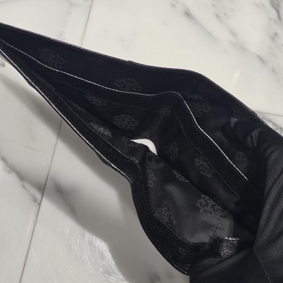 CHROME HEARTS AINT NOTHIN 2 DO BS FLARE Leather Wallet クロムハーツ エイントナッシン 2ドゥ BSフレア レザーウォレット