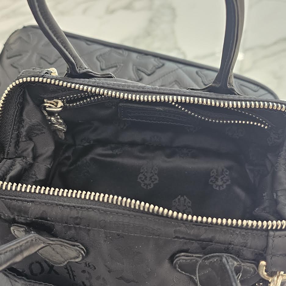 CHROME HEARTS MOCHITA Stencil Nylon Leather Hand Bag クロムハーツ MOCHITA ステンシル総柄 ナイロン レザー ハンドバッグ ショルダーバッグ