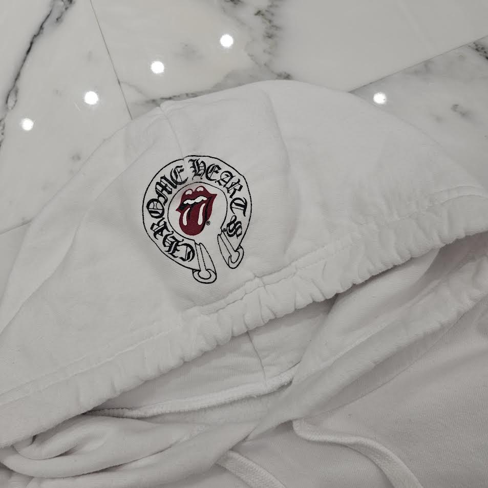 CHROME HEARTS × The Rolling Stones Online Limited Lip & Tongue Pullover Hoodie Size M クロムハーツ × ローリングストーンズ オンライン限定 リップ&タン プルオーバーフーディー サイズM