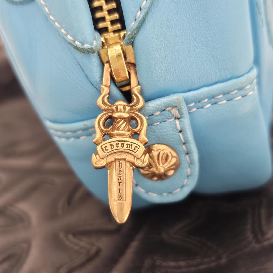 CHROME HEARTS Tiny GYM Cemetery Cross Patch Hand Bag クロムハーツ タイニージム セメタリークロスパッチ ハンドバッグ