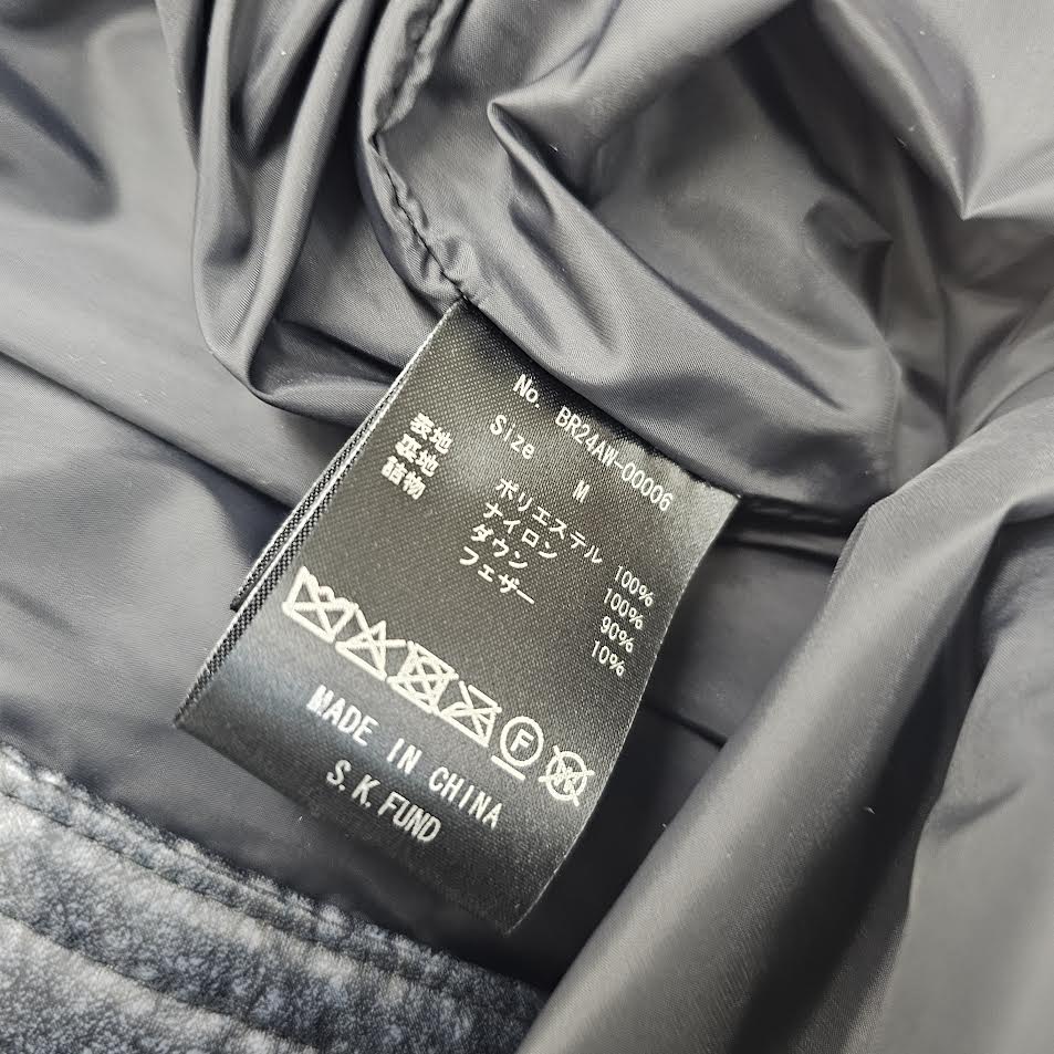 BREATH 2024AW TRANSFER LEATHER DOWN BR24AW-O0006 Size M ブレス トランスファーレザーダウン サイズM