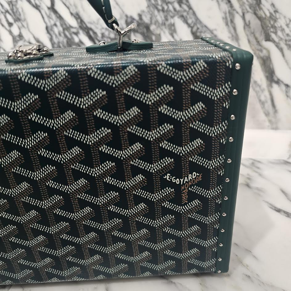 GOYARD 2022SS Grand Hotel Trunk Bag "GREEN" GHOTELPMLTY09CL09P ゴヤール グランドホテル トランクバッグ "グリーン"
