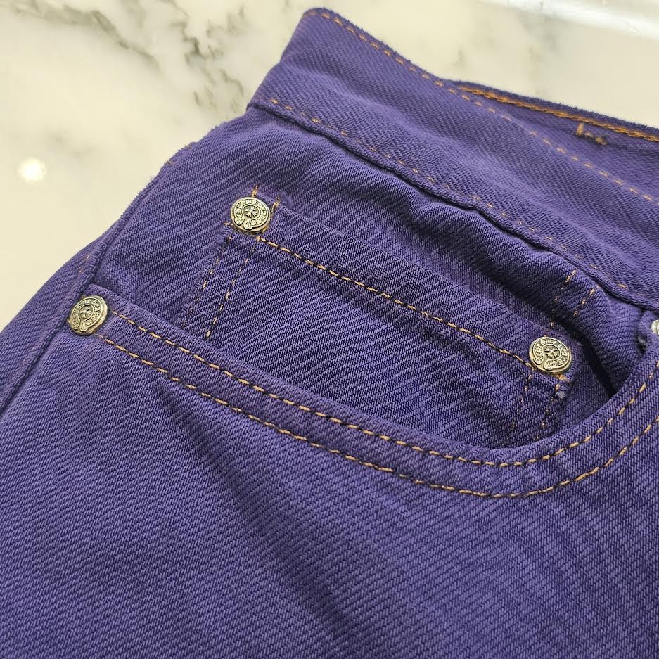 CHROME HEARTS Levi's Body VNTG Purple Cotton Pants Size 31 クロムハーツ リーバイスボディ ヴィンテージ パープル コットンパンツ サイズ31