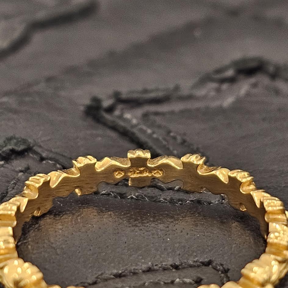 CHROME HEARTS 22K Tiny E CH Plus Ring Size 21.5号 クロムハーツ 22K タイニーE CHプラス リング サイズ21.5号