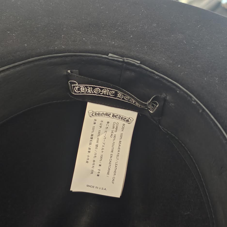 CHROME HEARTS Hat U Fedra Solomon Size L クロムハーツ フェドラハット サイズL