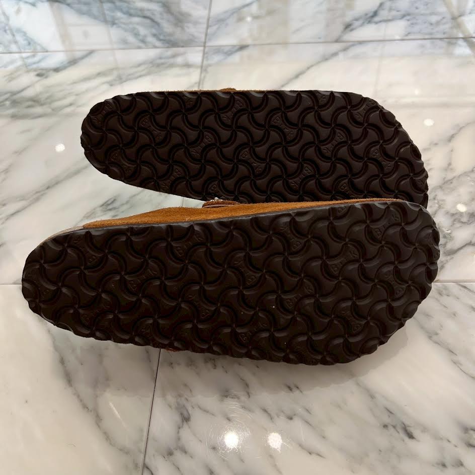 CHROME HEARTS × BIRKENSTOCK Boston Limited Silver Dagger Suede Leather Sandals Size 42(27cm) クロムハーツ × ビルケンストック ボストン限定 シルバーダガー装飾 スエードレザー サンダル サイズ42(27cm)