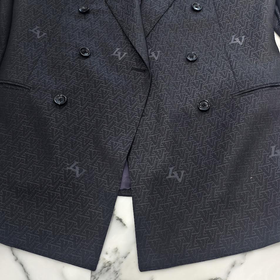 LOUIS VUITTON 2024SS Double Breasted Wool Pont Neuf Suit Jacket Size 48 ルイヴィトン ダブルブレステッド ウールポンヌフ スーツジャケット サイズ48
