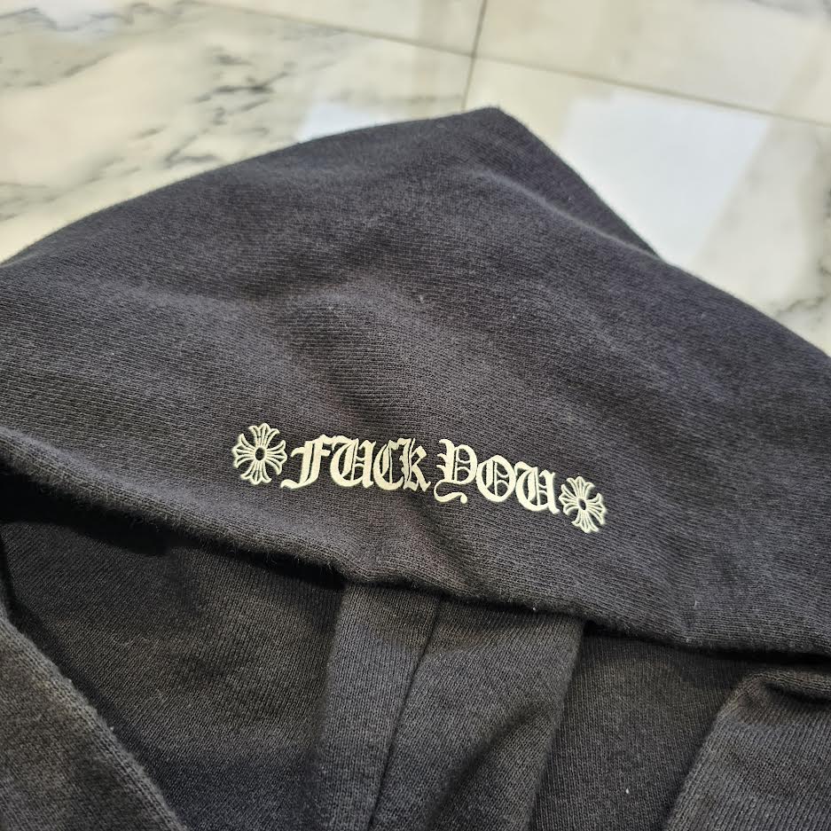 CHROME HEARTS × MATTY BOY SEX RECORDS Hooded Fuck You Pullover Hoodie Size L クロムハーツ × マッティボーイ セックスレコード フーデッド ファックユー プルオーバー フーディ サイズL