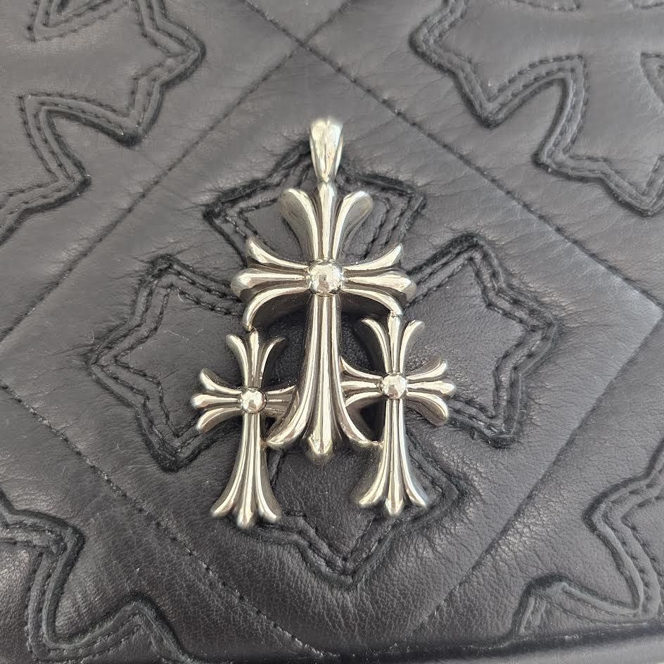 CHROME HEARTS Triple Cross Pendant Top クロムハーツ トリプルクロス ペンダントトップ