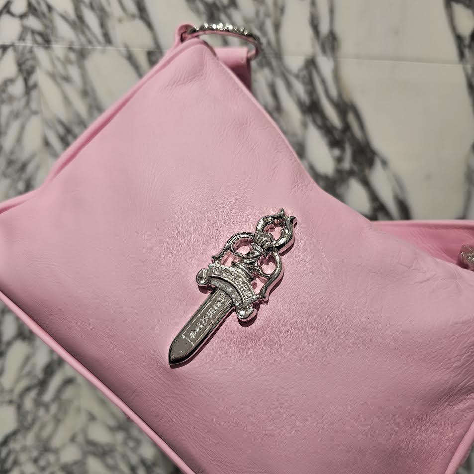 CHROME HEARTS CHICKEN NUGGET Small Leather Shoulder Bag "PINK" クロムハーツ チキンナゲット スモール レザーショルダーバッグ "ピンク"