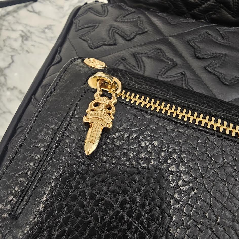 CHROME HEARTS 22K Wave Cross Ball Wallet クロムハーツ 22K ウェーブ クロスボール ウォレット