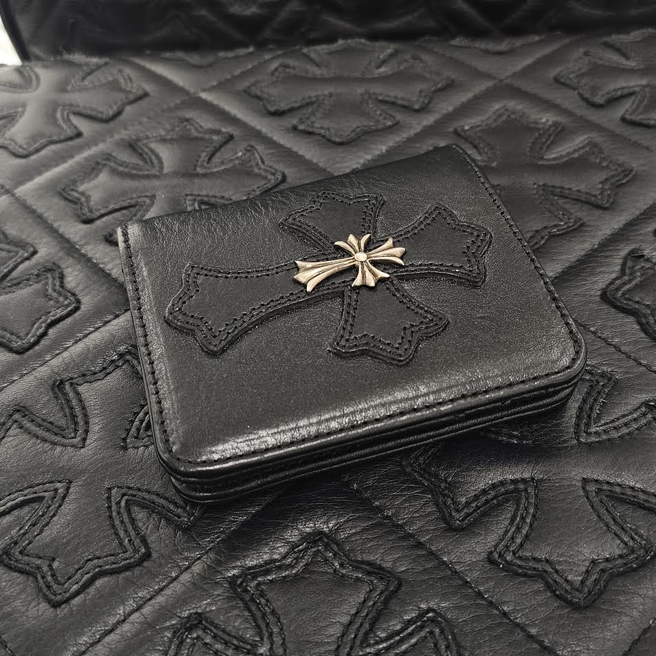 CHROME HEARTS DR DIGIACOMO Tiny CH Cross Leather Wallet クロムハーツ ドクターディジャコモ タイニー CHクロス レザーウォレット