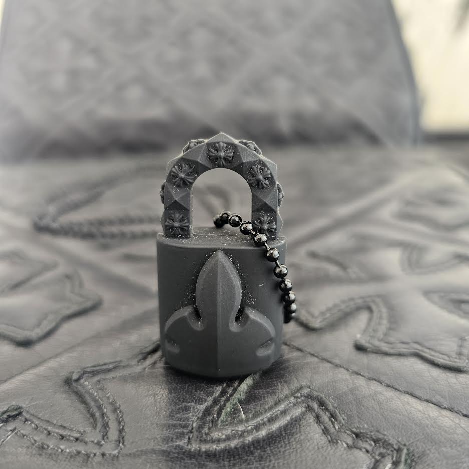 CHROME HEARTS パドロックフレアニー ラバーネックレス 南京錠 CHROME HEARTS（クロムハーツ） PADLOCK FLERKNEE SLCN パドロック