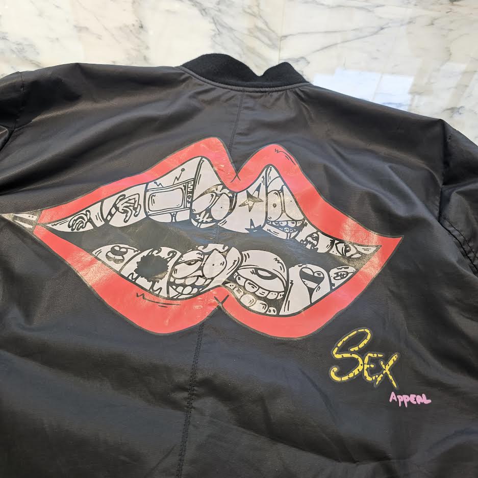 CHROME HEARTS × MATTY BOY PPO FURIES Chomper Nylon Bomber Jacket